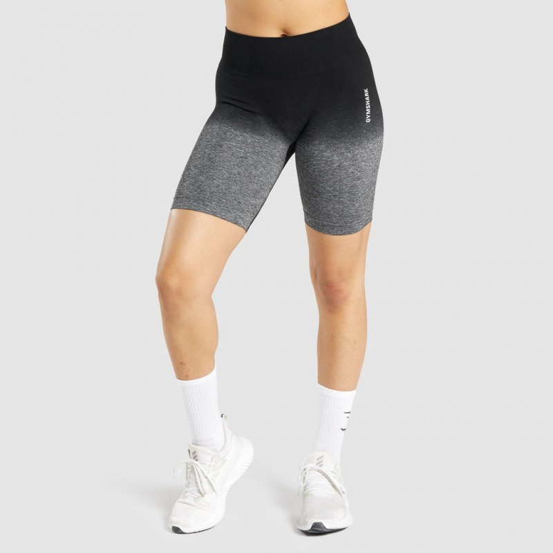 Short Gymshark Adapt Ombre Seamless Negras Negras | 53DUHMWEZ
