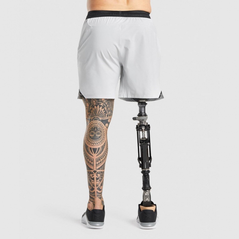 Short Gymshark Apex Perform Gris Claro | 56RQGLEYN