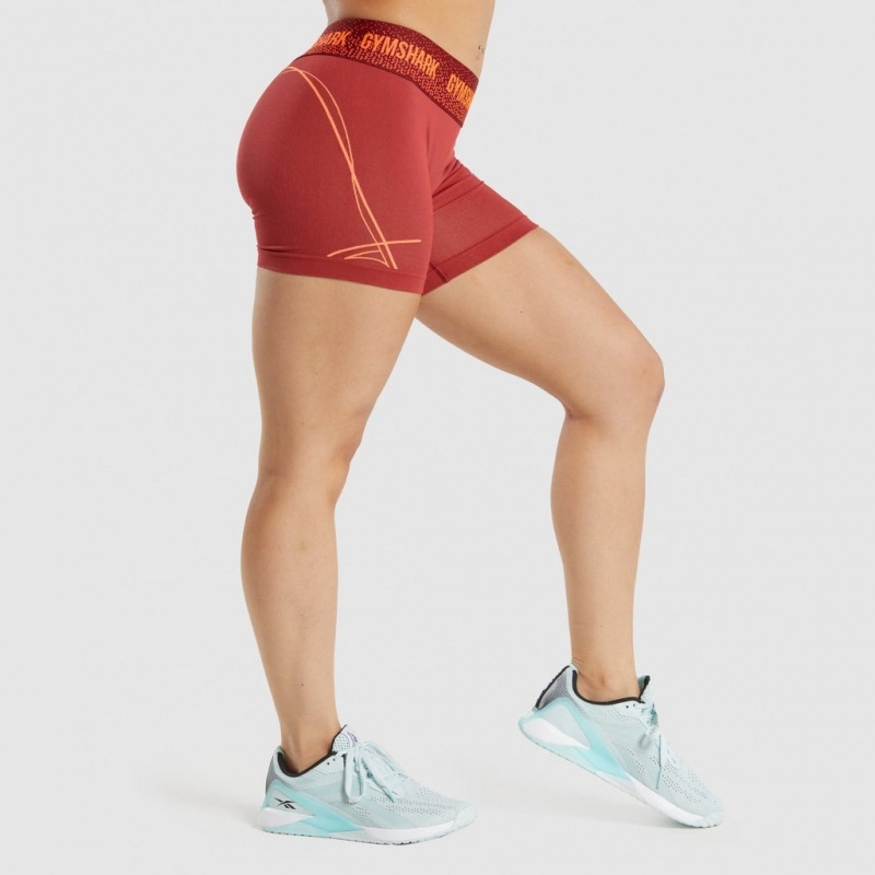 Short Gymshark Apex Seamless Low Rise Burdeos | 31LUBWOHX
