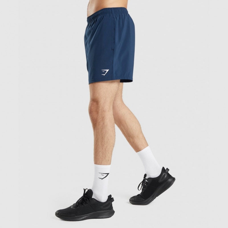 Short Gymshark Arrival 5 Azul Marino | 73GCNWPXK