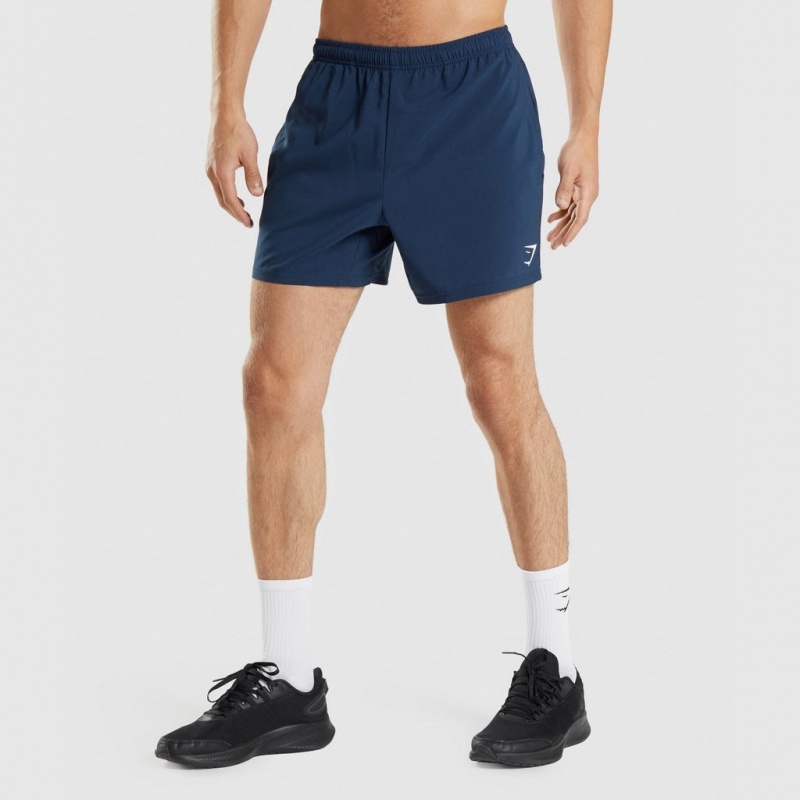 Short Gymshark Arrival 5 Azul Marino | 73GCNWPXK