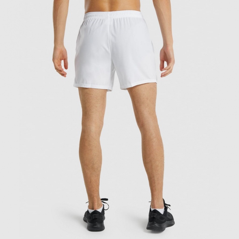 Short Gymshark Arrival 5 Blancas | 82BXLEPTY