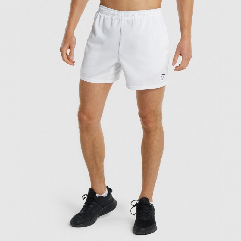 Short Gymshark Arrival 5 Blancas | 82BXLEPTY