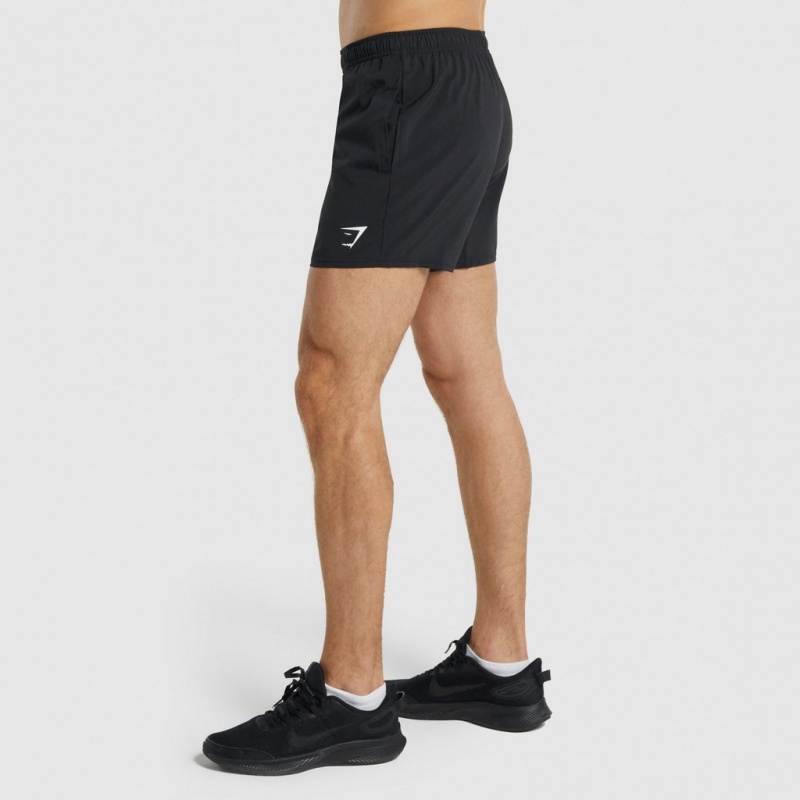 Short Gymshark Arrival 5 Negras | 53SVLRBNW