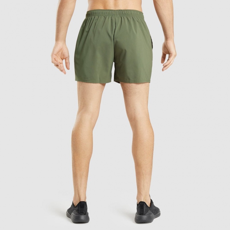 Short Gymshark Arrival 5 Verde Oliva | 48OXVEJYG