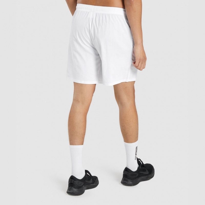 Short Gymshark Arrival 7 Blancas | 28WANMEGH