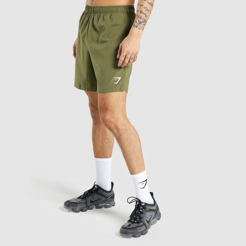 Short Gymshark Arrival Verde Oscuro | 69TLMFOZD