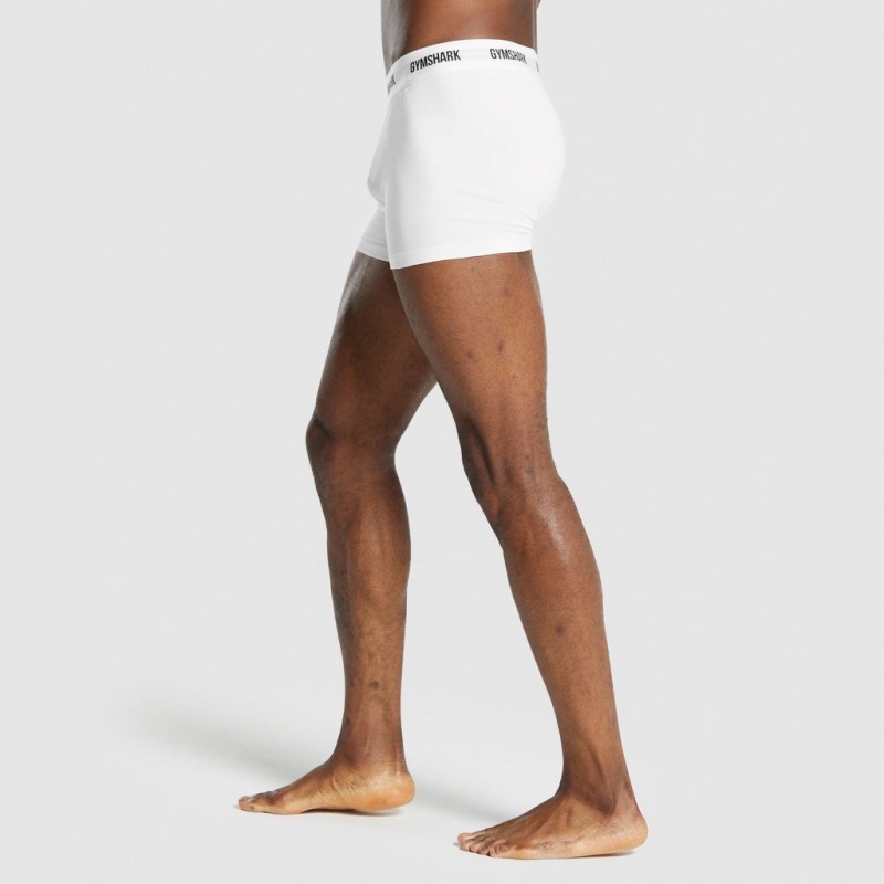Short Gymshark Boxers 2pk Blancas | 50HRAXFPN