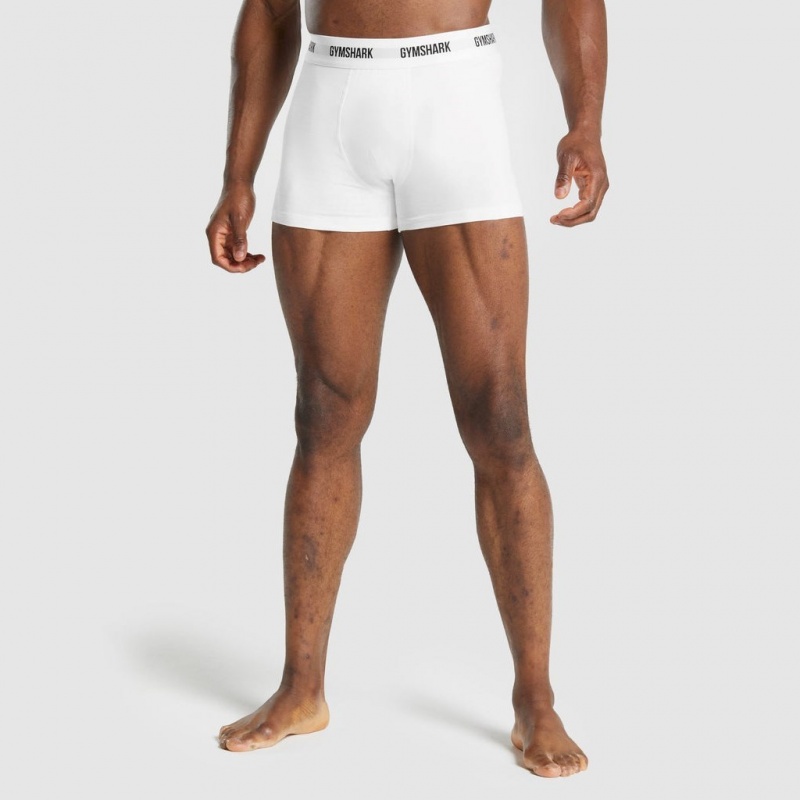 Short Gymshark Boxers 2pk Blancas | 50HRAXFPN