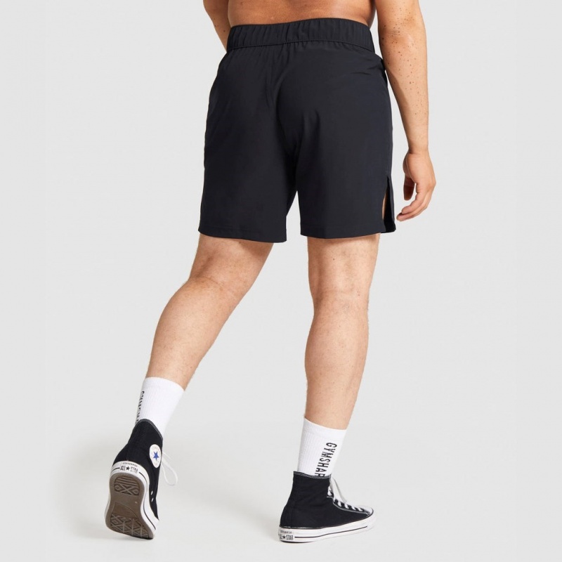 Short Gymshark Combat Striking Negras | 50BGXKIDF