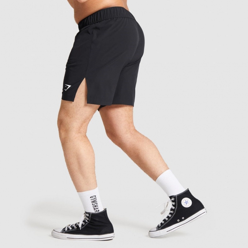 Short Gymshark Combat Striking Negras | 50BGXKIDF