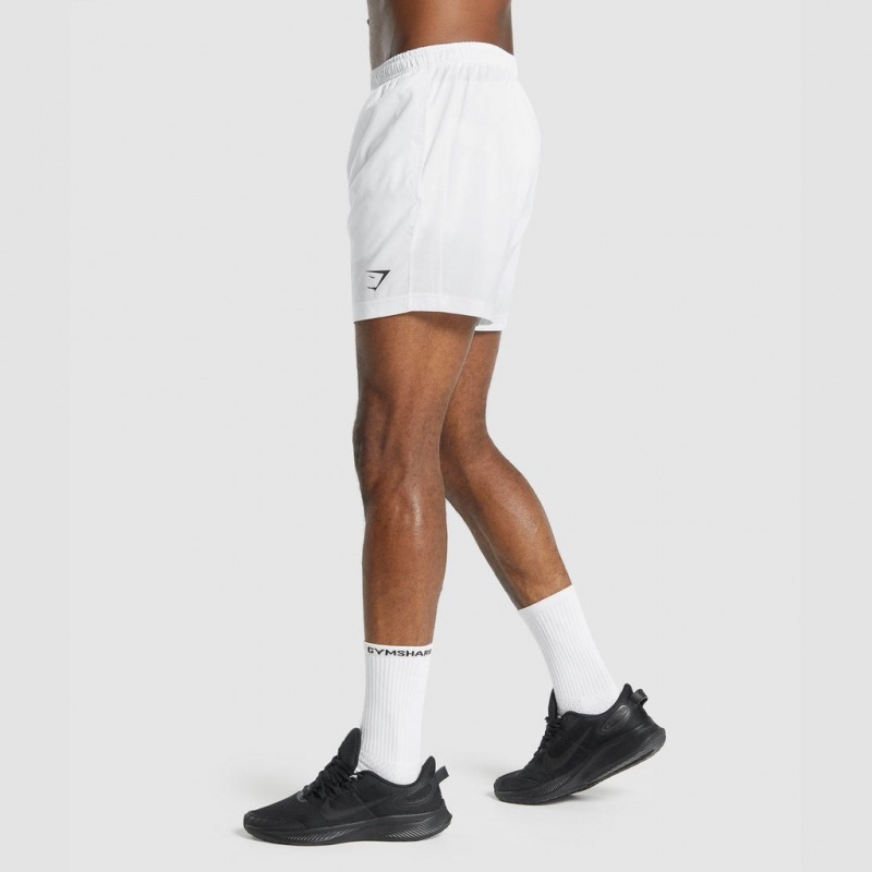 Short Gymshark Deporte Blancas | 62BQHGJDV