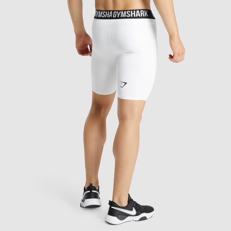 Short Gymshark Element Baselayer Blancas | 45ZWHVMTC