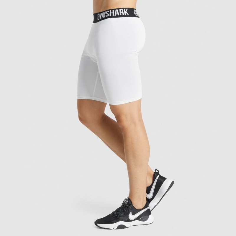 Short Gymshark Element Baselayer Blancas | 45ZWHVMTC