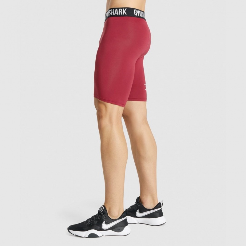 Short Gymshark Element Baselayer Burdeos | 81RWIYDKQ