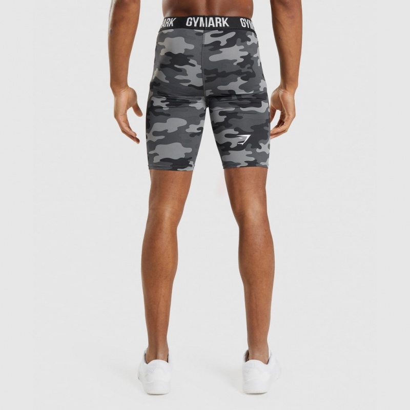 Short Gymshark Element Baselayer Gris | 14HWJKNOX