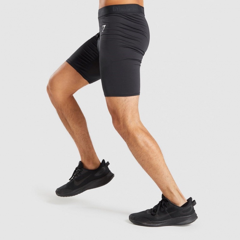 Short Gymshark Element Baselayer Negras | 91DCJIPLK