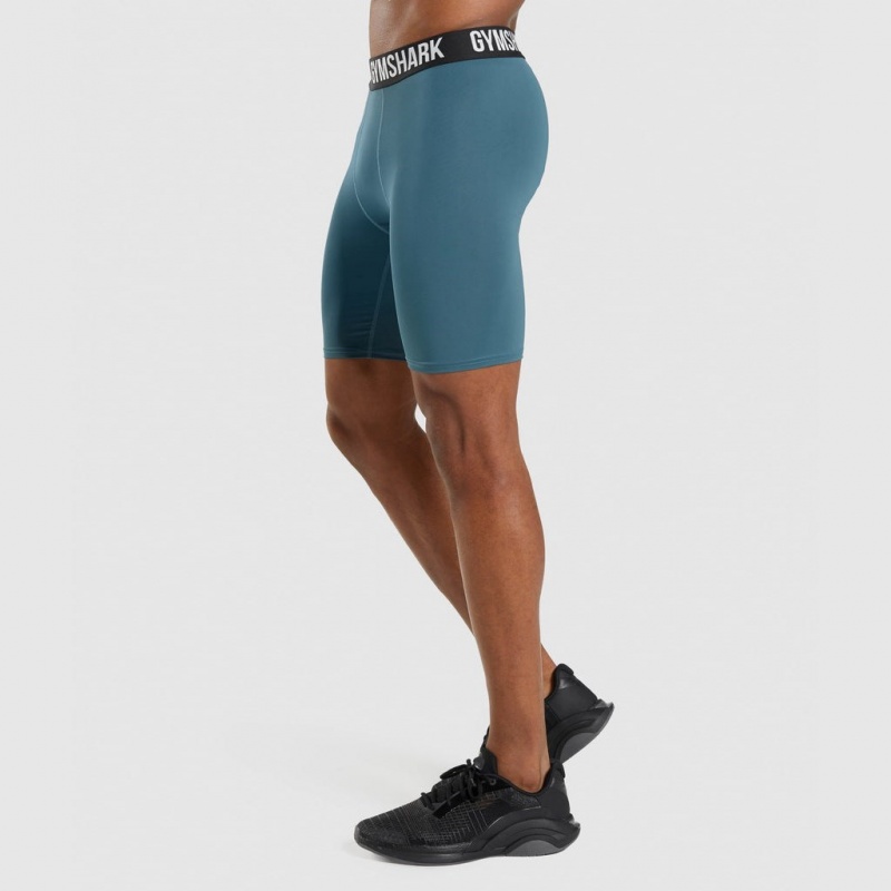 Short Gymshark Element Baselayer Tuscan Teal | 70KFPVNRO