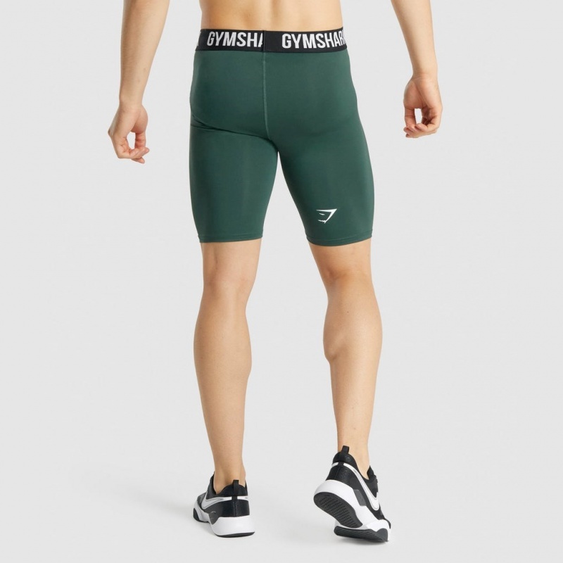 Short Gymshark Element Baselayer Verde Oscuro | 09NYIWBRH
