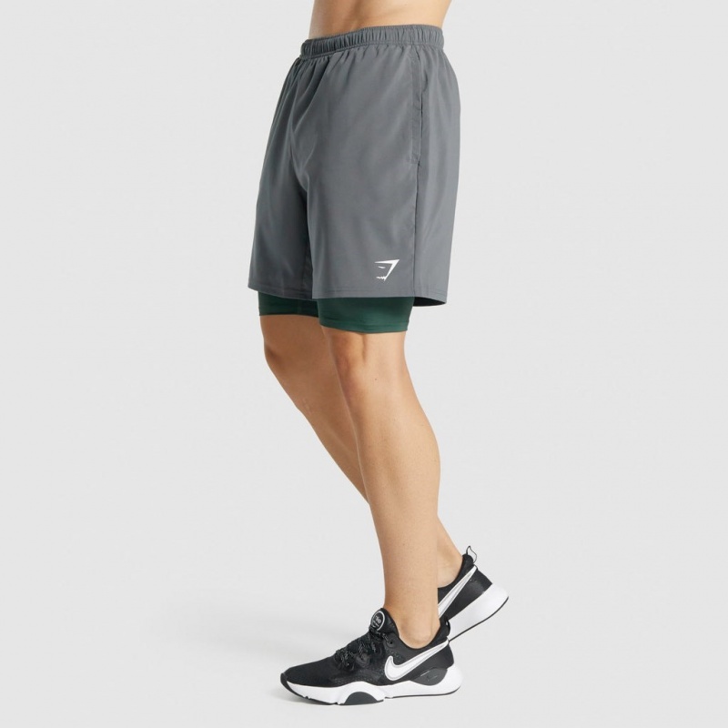 Short Gymshark Element Baselayer Verde Oscuro | 09NYIWBRH