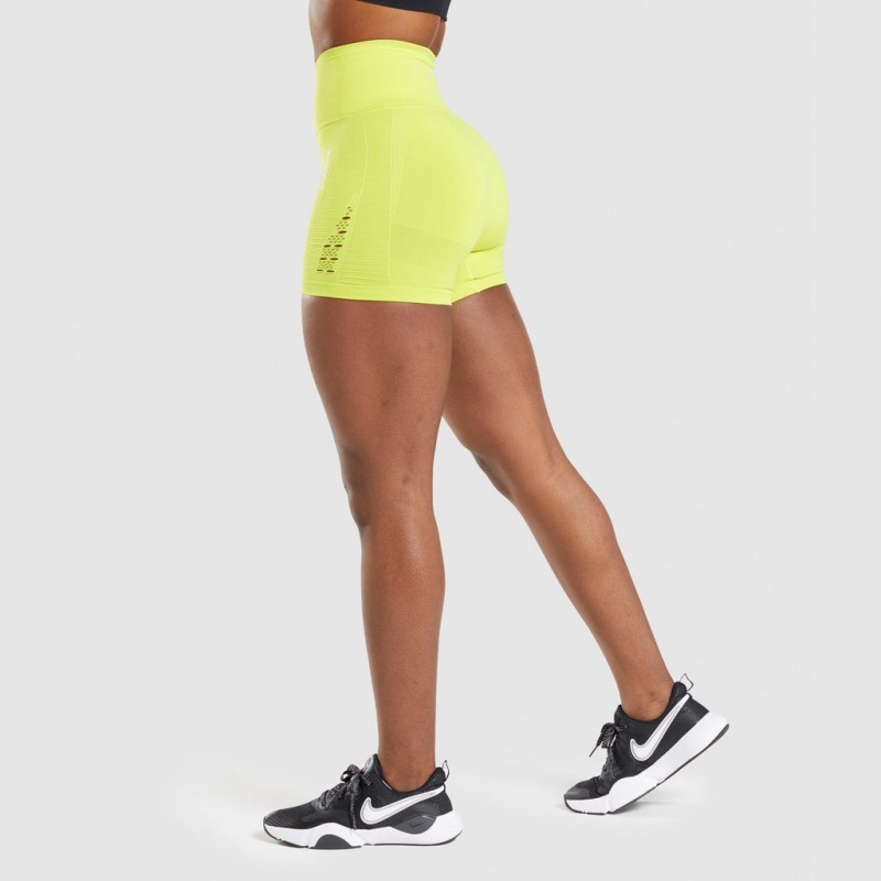 Short Gymshark Energy Seamless Amarillo | 91RVDMGQP