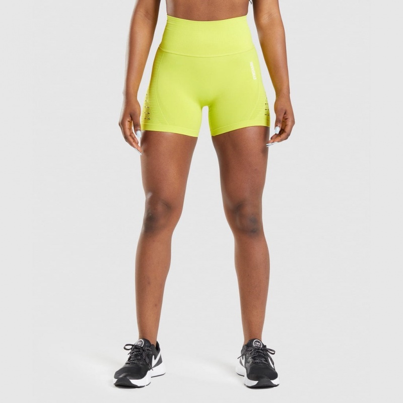 Short Gymshark Energy Seamless Amarillo | 91RVDMGQP