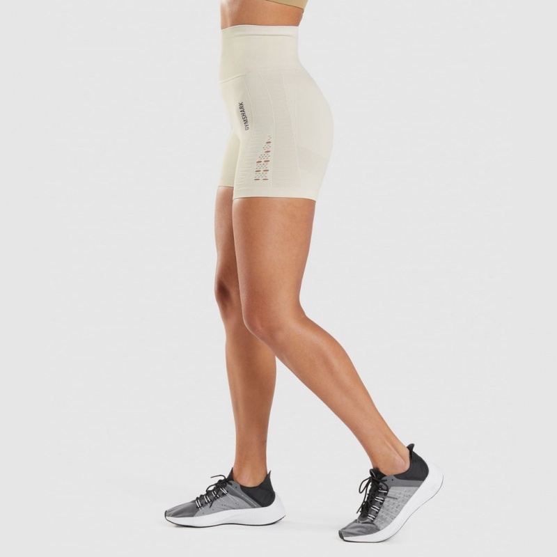 Short Gymshark Energy Seamless Blancas | 92LHSTVRU