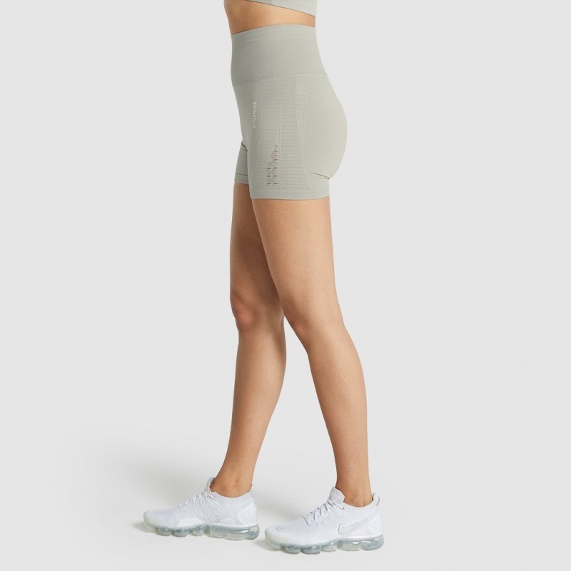 Short Gymshark Energy Seamless Gris Claro | 68JUKEBAF