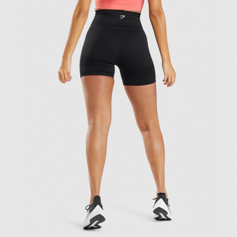 Short Gymshark Energy Seamless Negras | 26GZEFIRY
