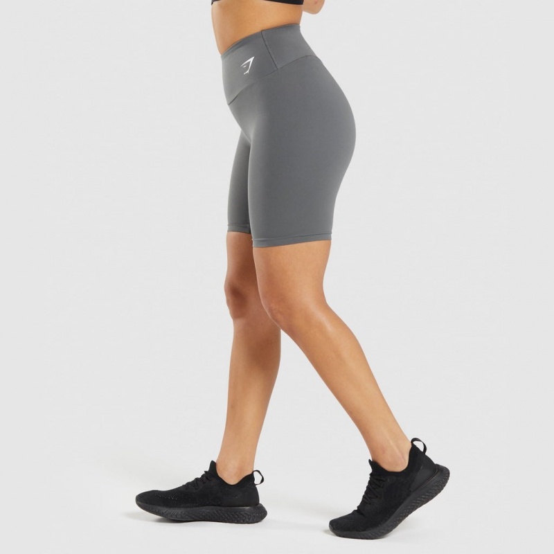 Short Gymshark Entrenamiento Cycling Gris | 72QVUZJDY