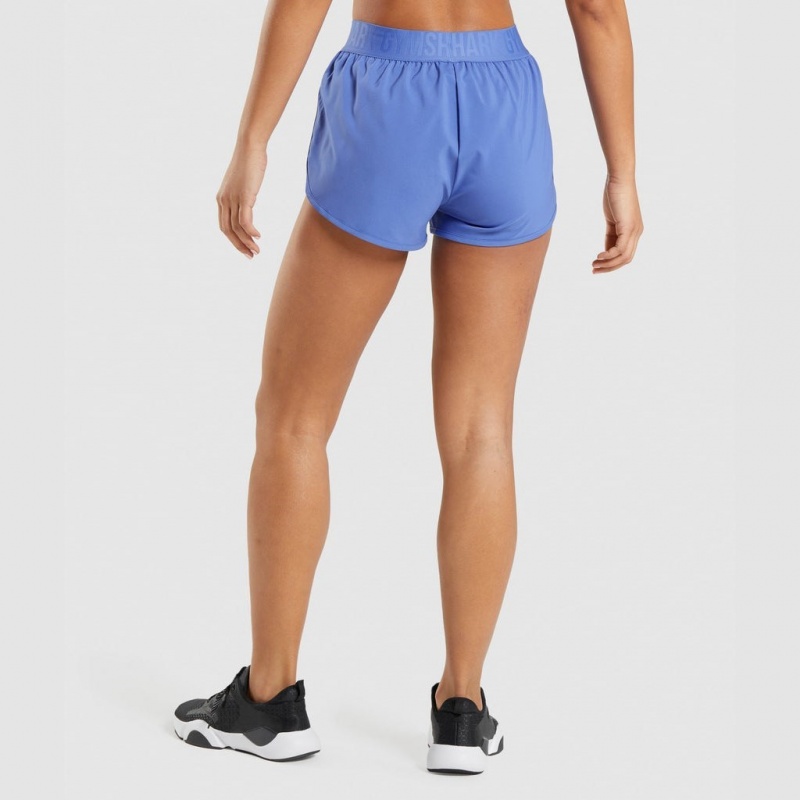 Short Gymshark Entrenamiento Loose Fit Azules | 96HMWVXBI