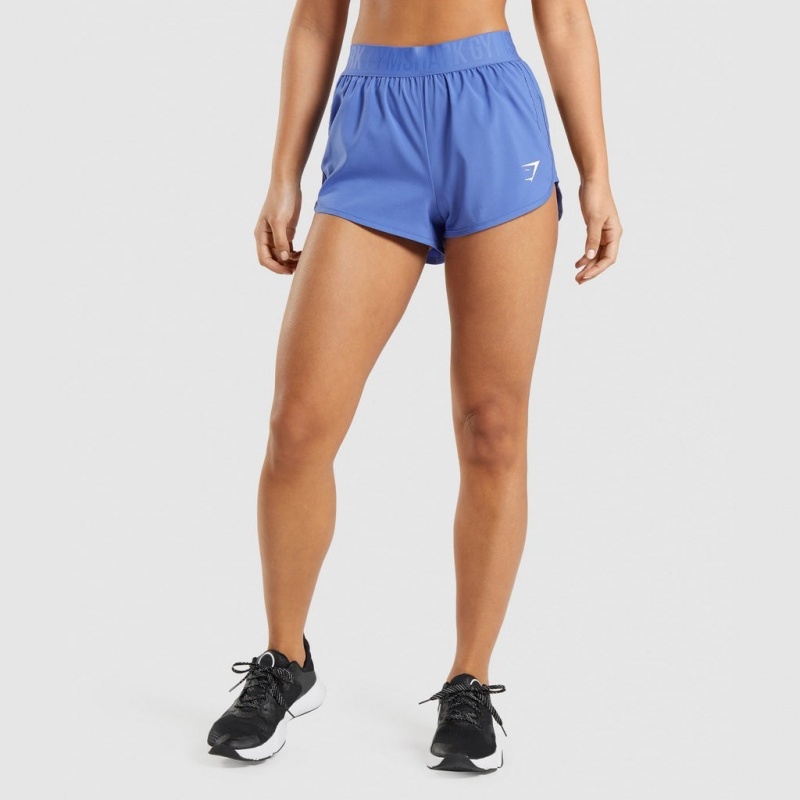 Short Gymshark Entrenamiento Loose Fit Azules | 96HMWVXBI