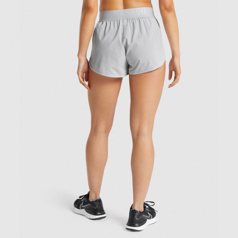 Short Gymshark Entrenamiento Loose Fit Gris Claro | 75DMQTUXK