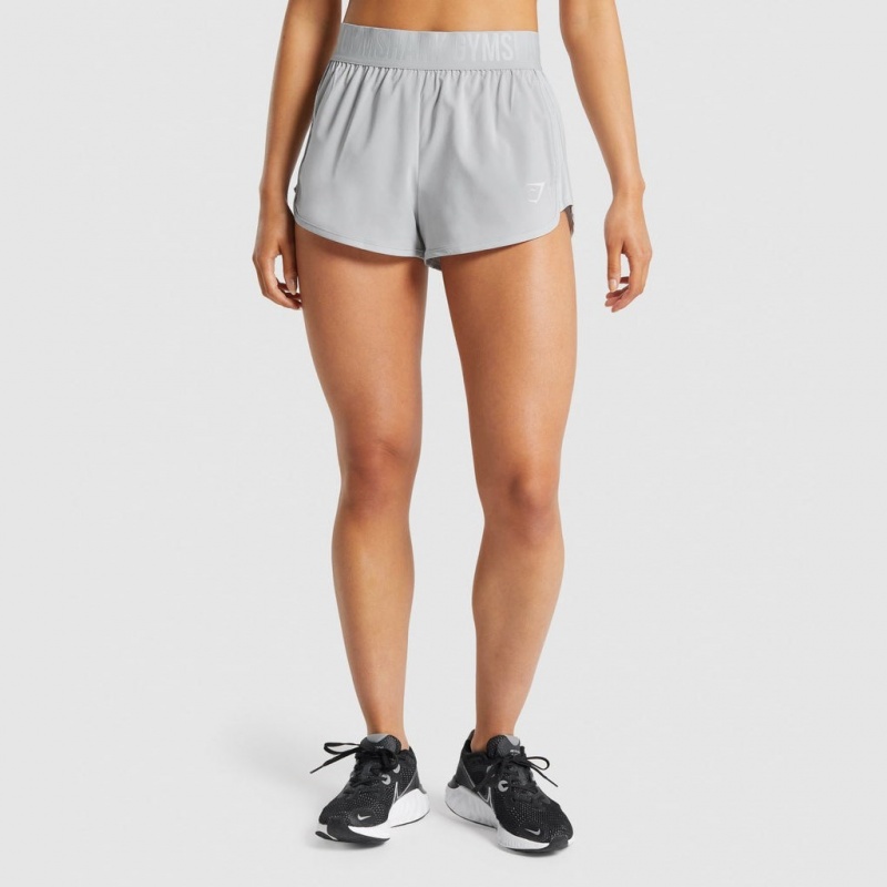 Short Gymshark Entrenamiento Loose Fit Gris Claro | 75DMQTUXK