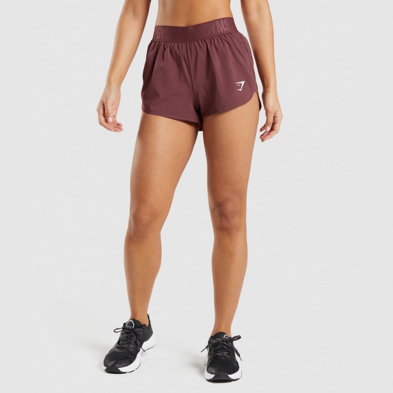 Short Gymshark Entrenamiento Loose Fit Marrones | 45XDIQRJB