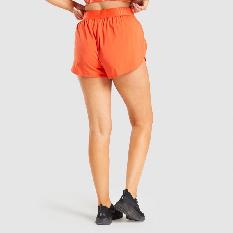Short Gymshark Entrenamiento Loose Fit Naranjas | 85RHQSNEV