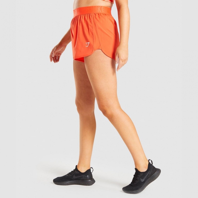 Short Gymshark Entrenamiento Loose Fit Naranjas | 85RHQSNEV