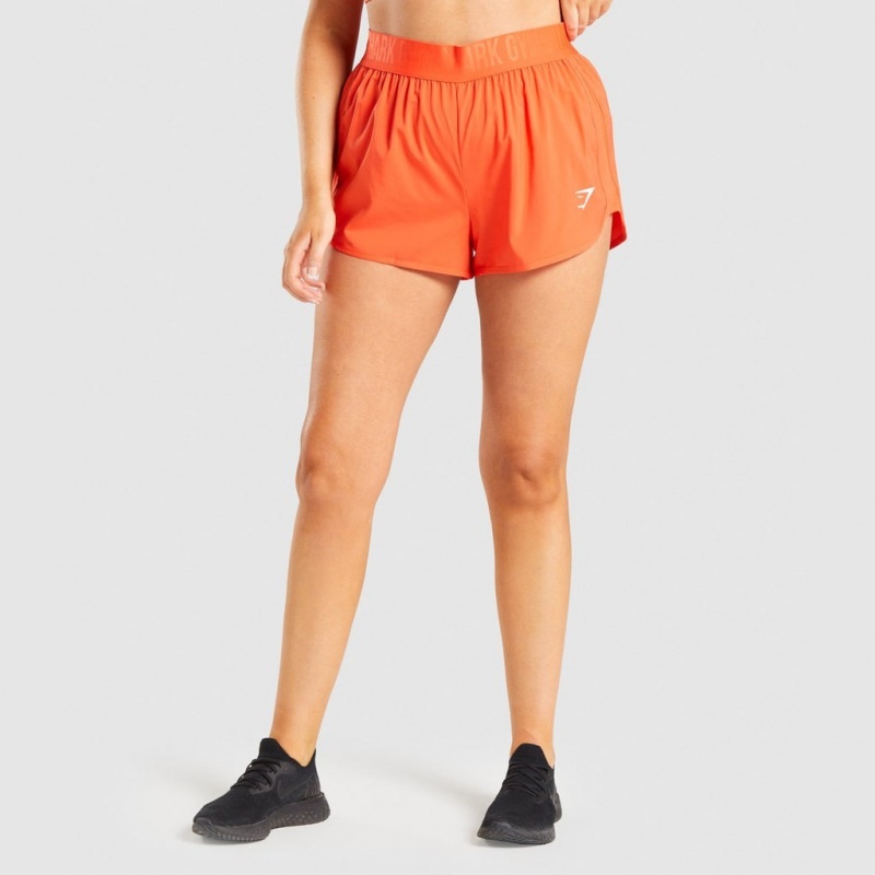 Short Gymshark Entrenamiento Loose Fit Naranjas | 85RHQSNEV