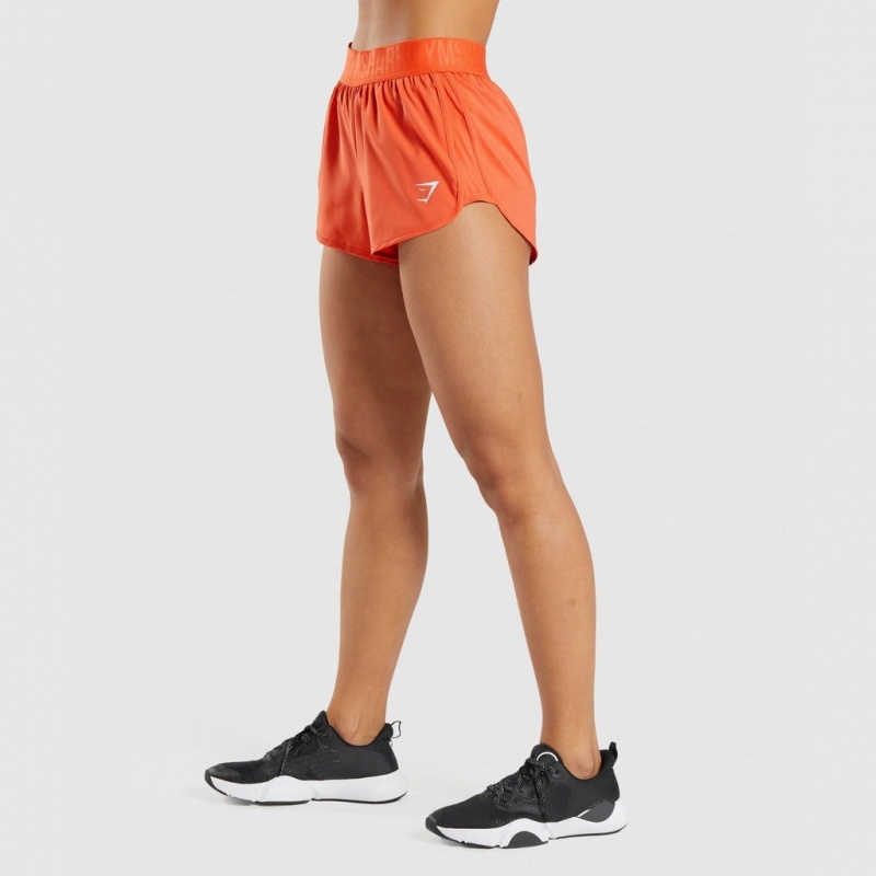 Short Gymshark Entrenamiento Loose Fit Naranjas | 35TRXMISL
