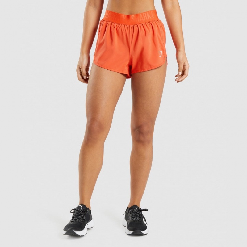 Short Gymshark Entrenamiento Loose Fit Naranjas | 35TRXMISL