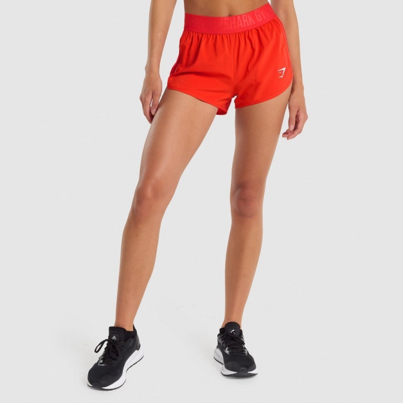 Short Gymshark Entrenamiento Loose Fit Rojas | 53VNRXUDW