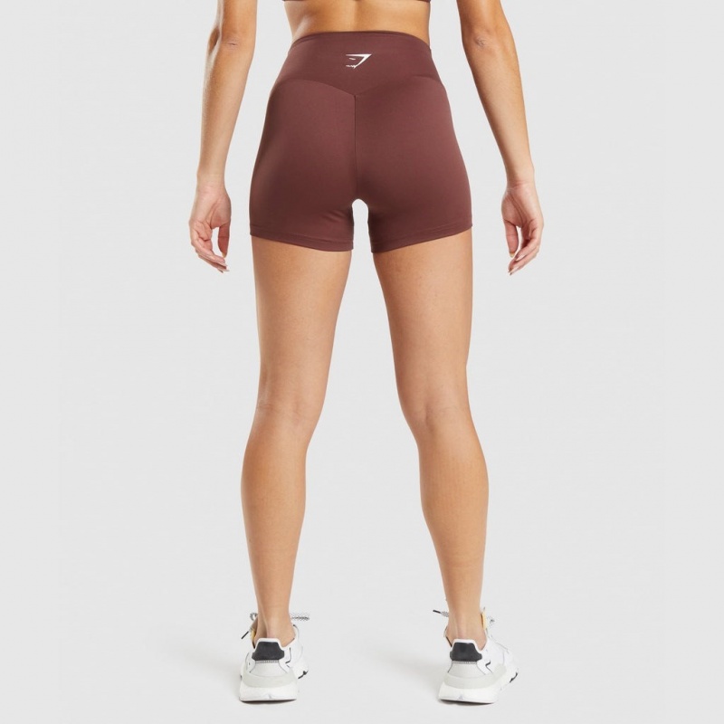Short Gymshark Entrenamiento Marrones | 38ITYEVAF