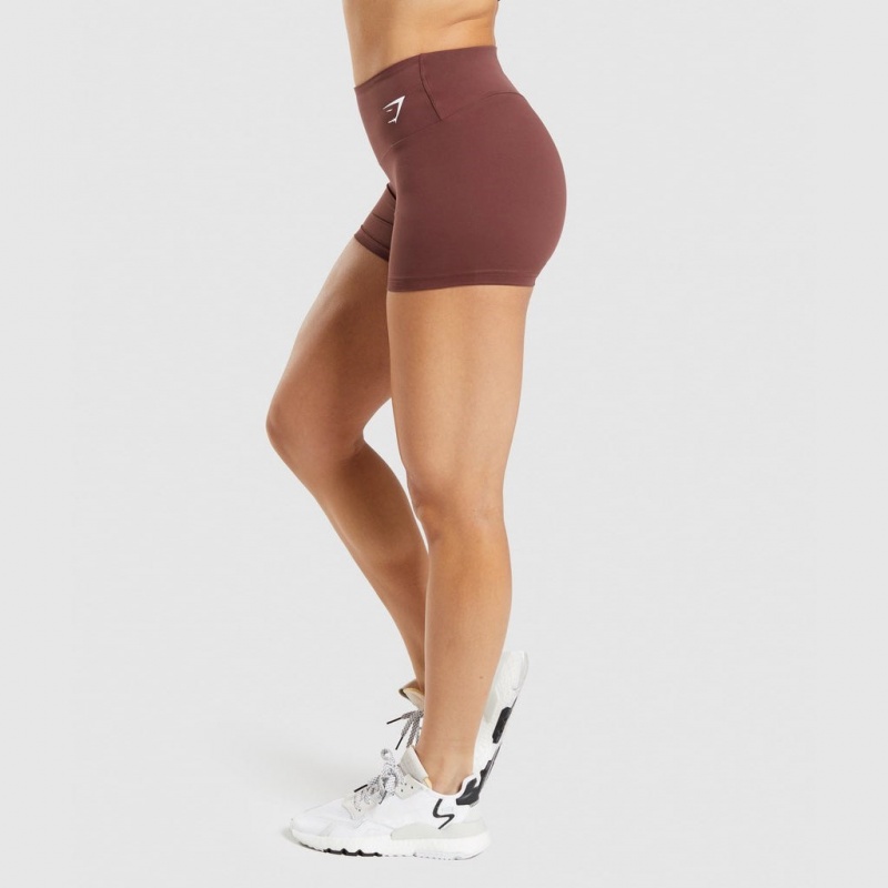 Short Gymshark Entrenamiento Marrones | 38ITYEVAF