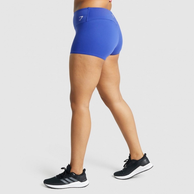 Short Gymshark Entrenamiento Quad Azules Oscuro | 19IOMTJPN