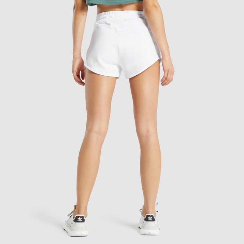 Short Gymshark Entrenamiento Sweat Blancas | 38WNDOARH