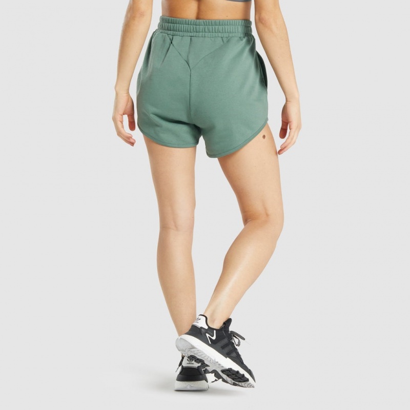 Short Gymshark Entrenamiento Sweat Verde | 06VGOPWXN
