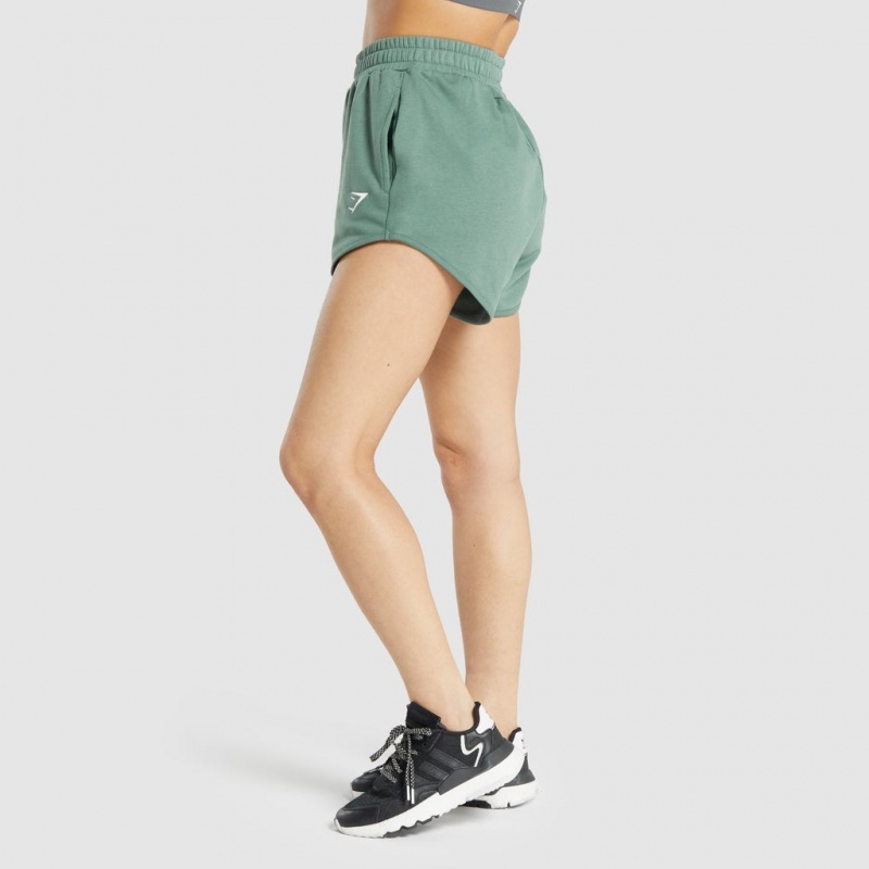 Short Gymshark Entrenamiento Sweat Verde | 06VGOPWXN