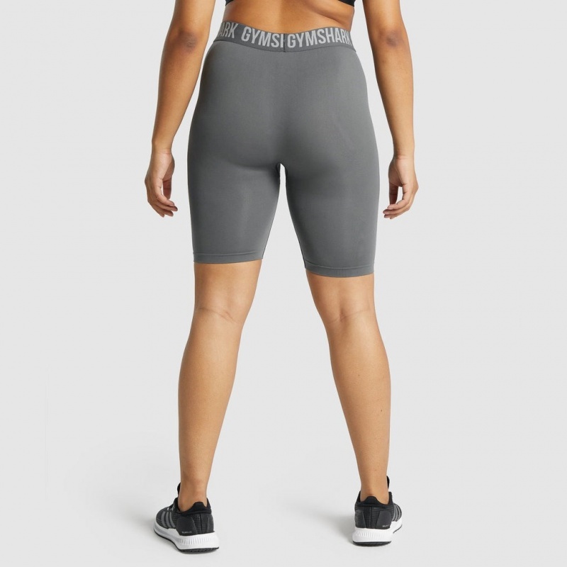 Short Gymshark Fit Seamless Cycling Charcoal | 96BVZMWOX
