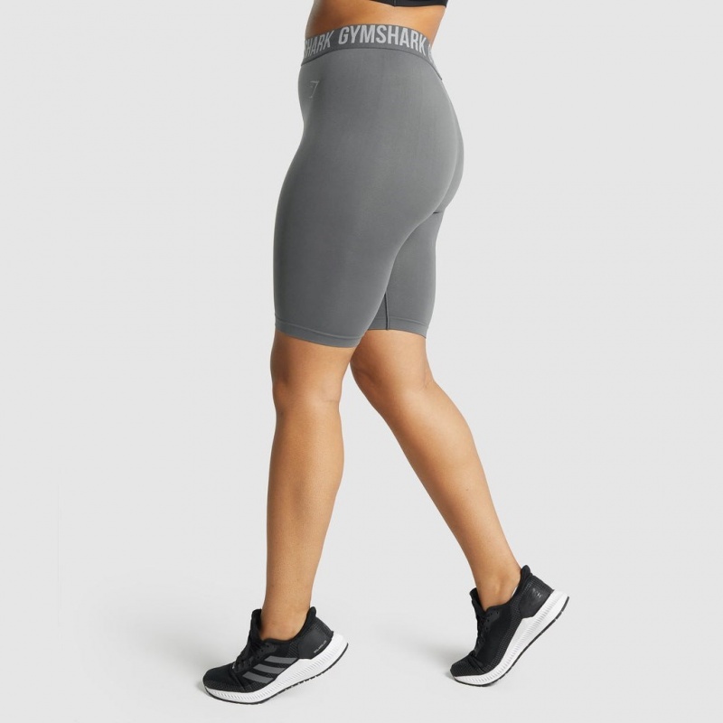 Short Gymshark Fit Seamless Cycling Charcoal | 96BVZMWOX