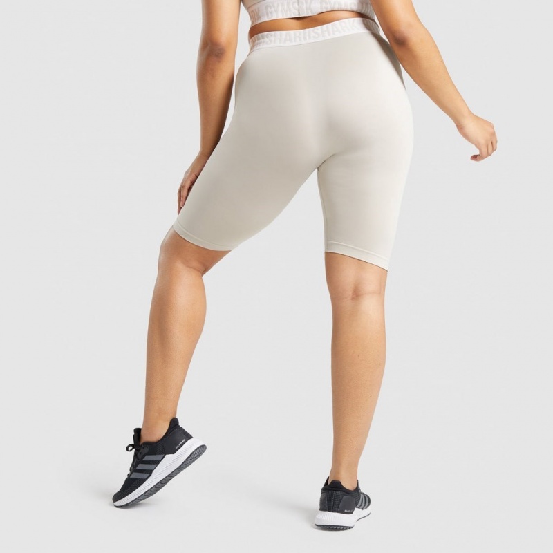 Short Gymshark Fit Seamless Cycling Gris | 52GWFSOYP